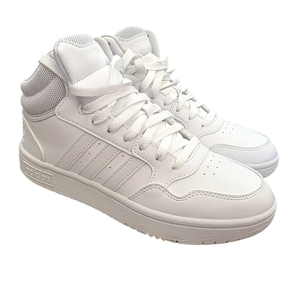 Adidas Hoops 3.0 Mid W Basketball Shoes White Women's Size 7 GW5457